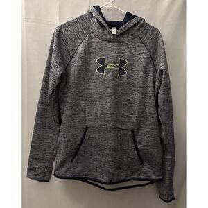 Under Armour Women's Long Sleeve‎ Hoodie Pullover Casual Blue Logo Size M